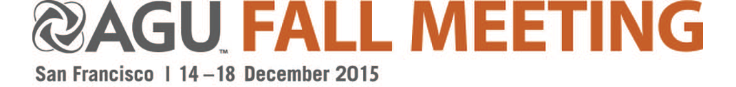 2015 AGU Fall Meeting: http://fallmeeting.agu.org/2015/